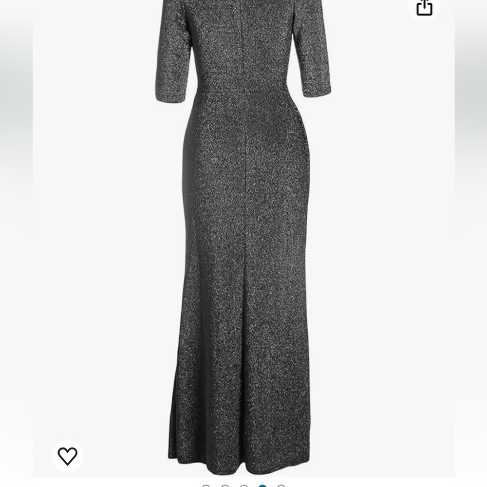 Gray maxi Occassion Dress - Picture 13 of 15